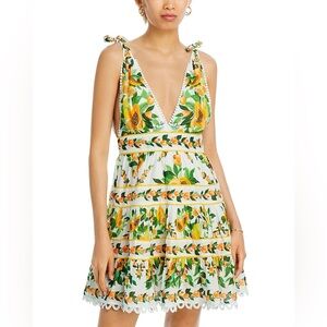 FARM Rio Papaya Salad Scarf mini Dress